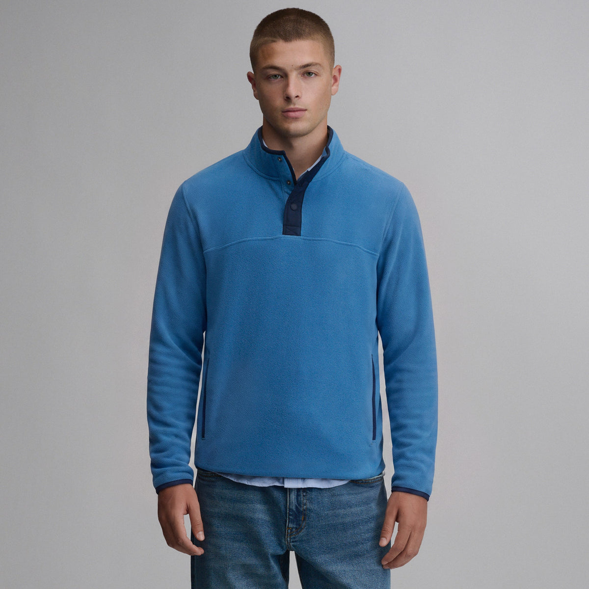 Men's Chutes Fleece Snap Mock Pullover
