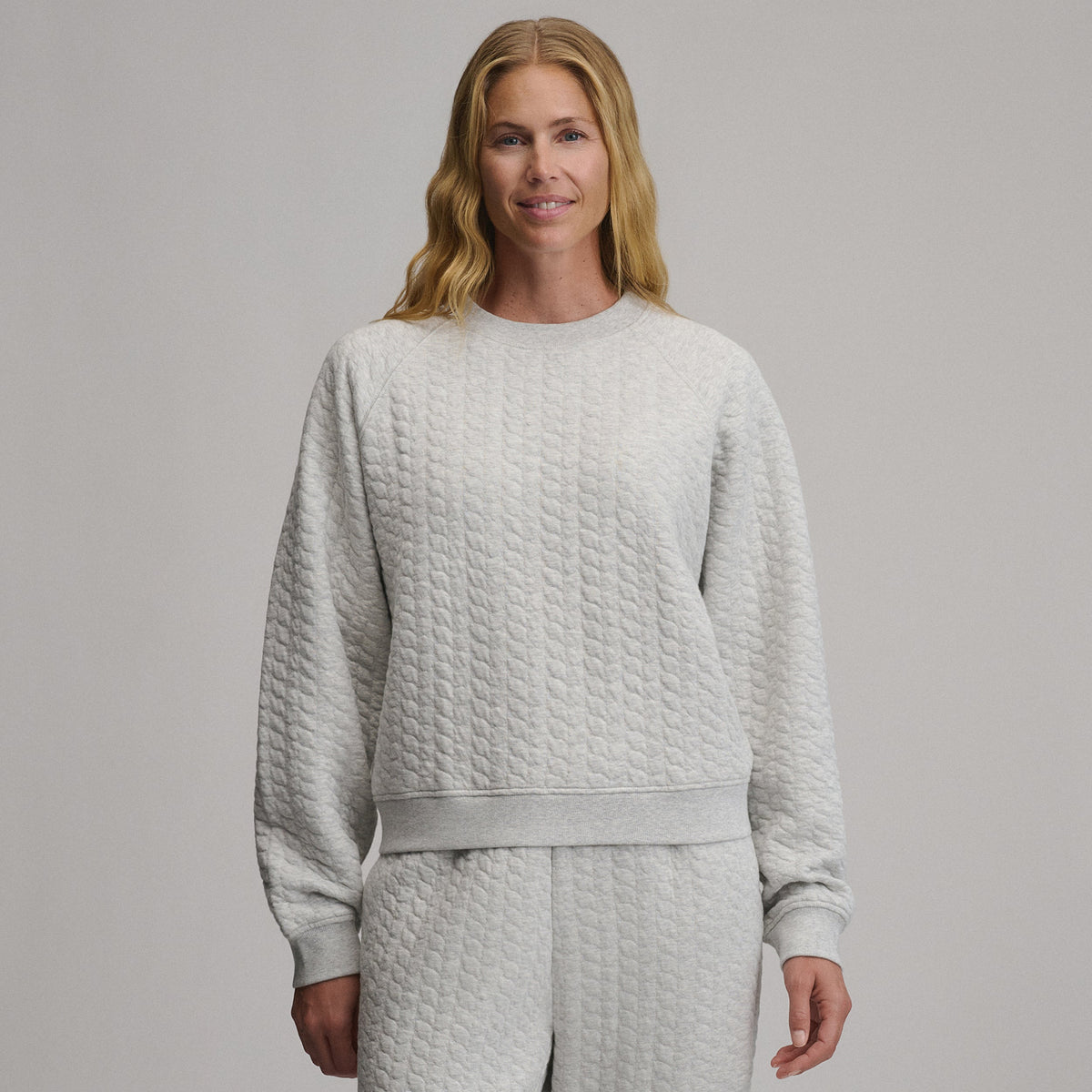 Women's Quilted Crew