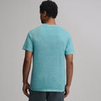 Men's Short-Sleeve Sunwashed Cotton Henley