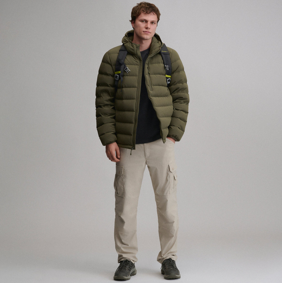 Men's EB Stretch Down Hooded Jacket