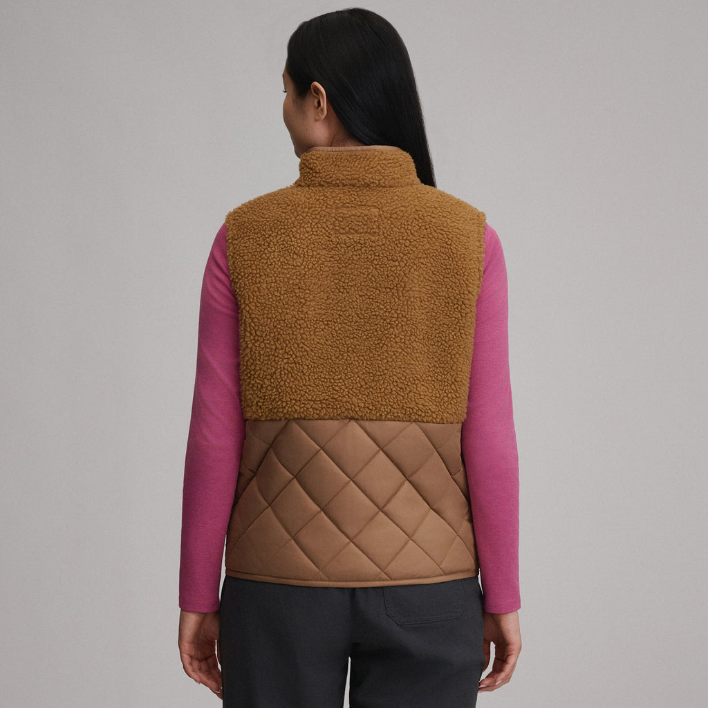 Women's Wander Mixed Media Fleece Vest