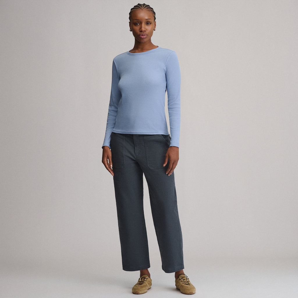 Women's Softline Rib Long-Sleeve Crew