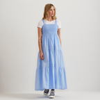 Women's Smocked Tiered Midi Dress