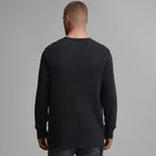 Men's Plaited Waffle Thermal Crew