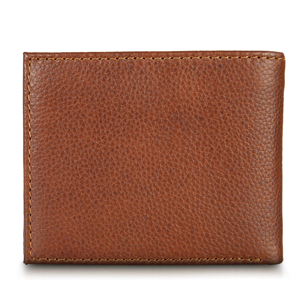 EB Signature Logo Leather Flip Id Bifold Wallet
