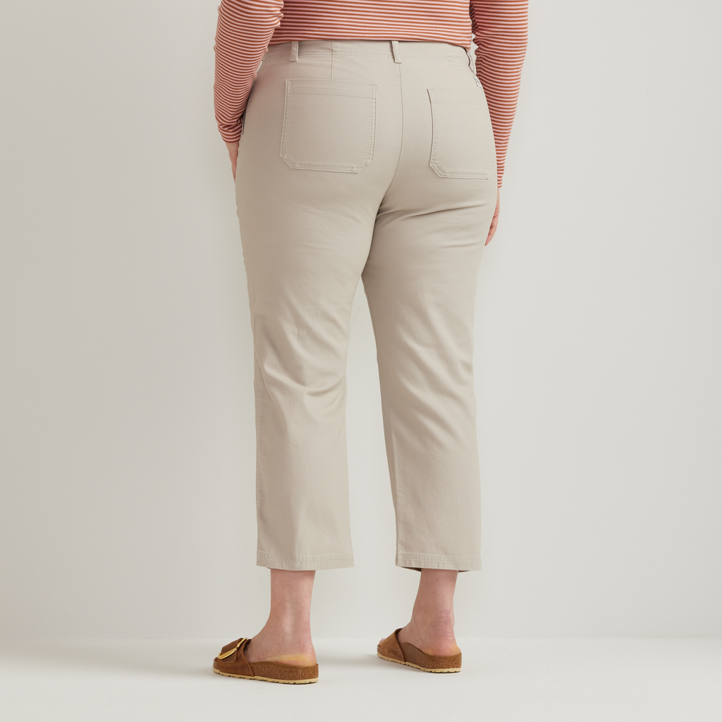 Women's Utility Stretch Canvas Kick Cropped Pants