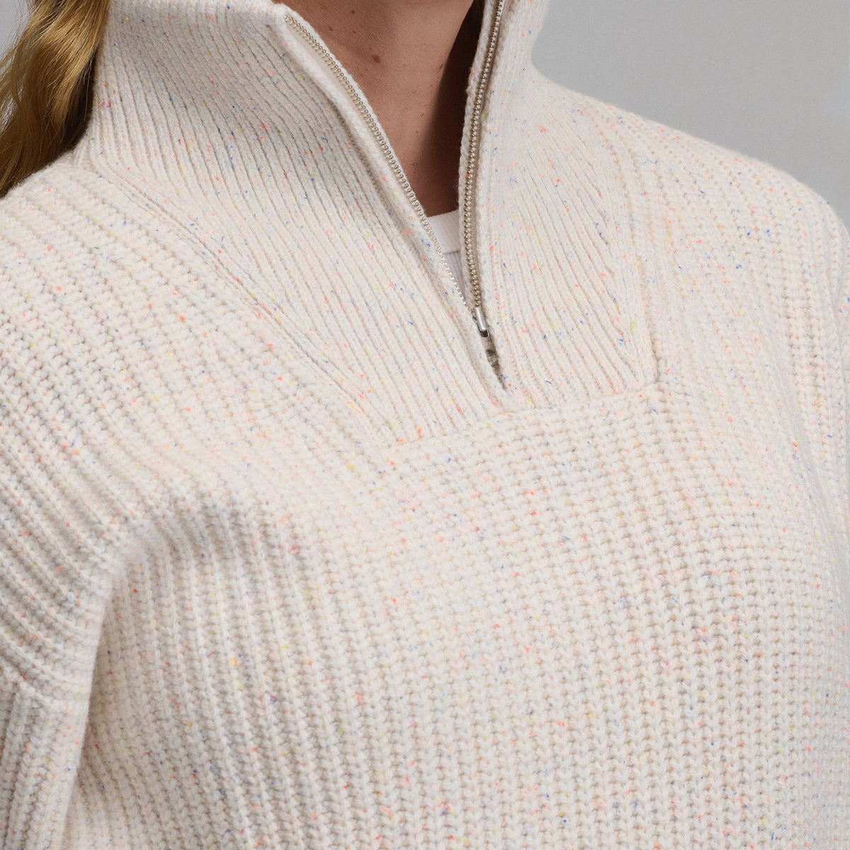 Women's Solid Mock-Neck Sweater