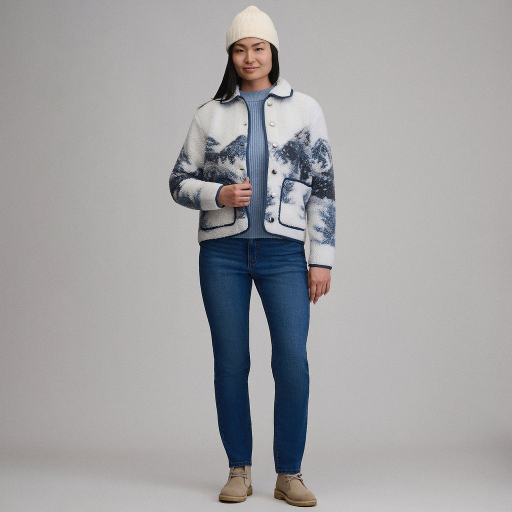 Women's Printed Fleece Jacket