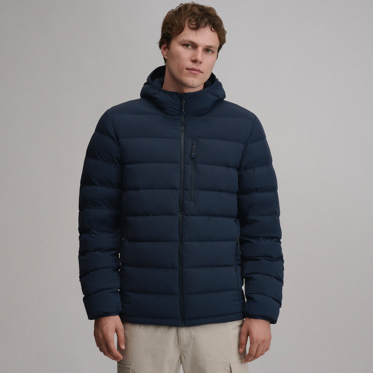 Men's EB Stretch Down Hooded Jacket