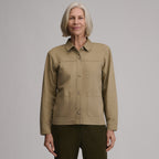 Women's Cotton Twill Shirt Jacket