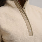 Women's Plush Fleece Snap-Mock Pullover