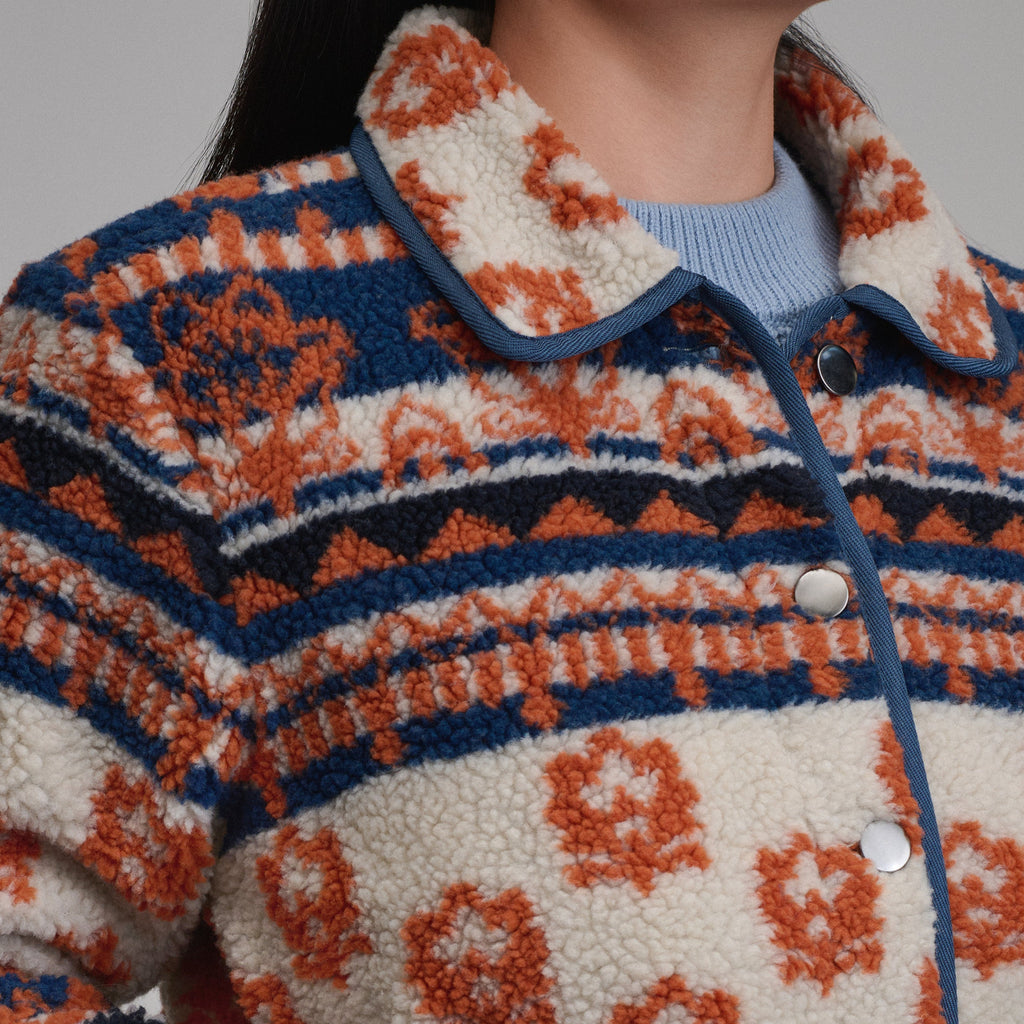 Women's Printed Fleece Jacket