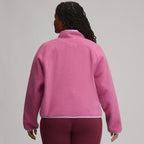 Women's Plush Fleece Snap-Mock Pullover