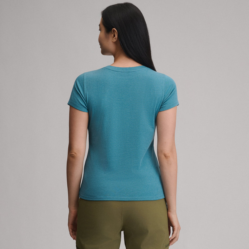 Women's Everyday Short-Sleeve V-Neck T-Shirt