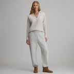 Women's Lounge V-Neck Thermal Crew