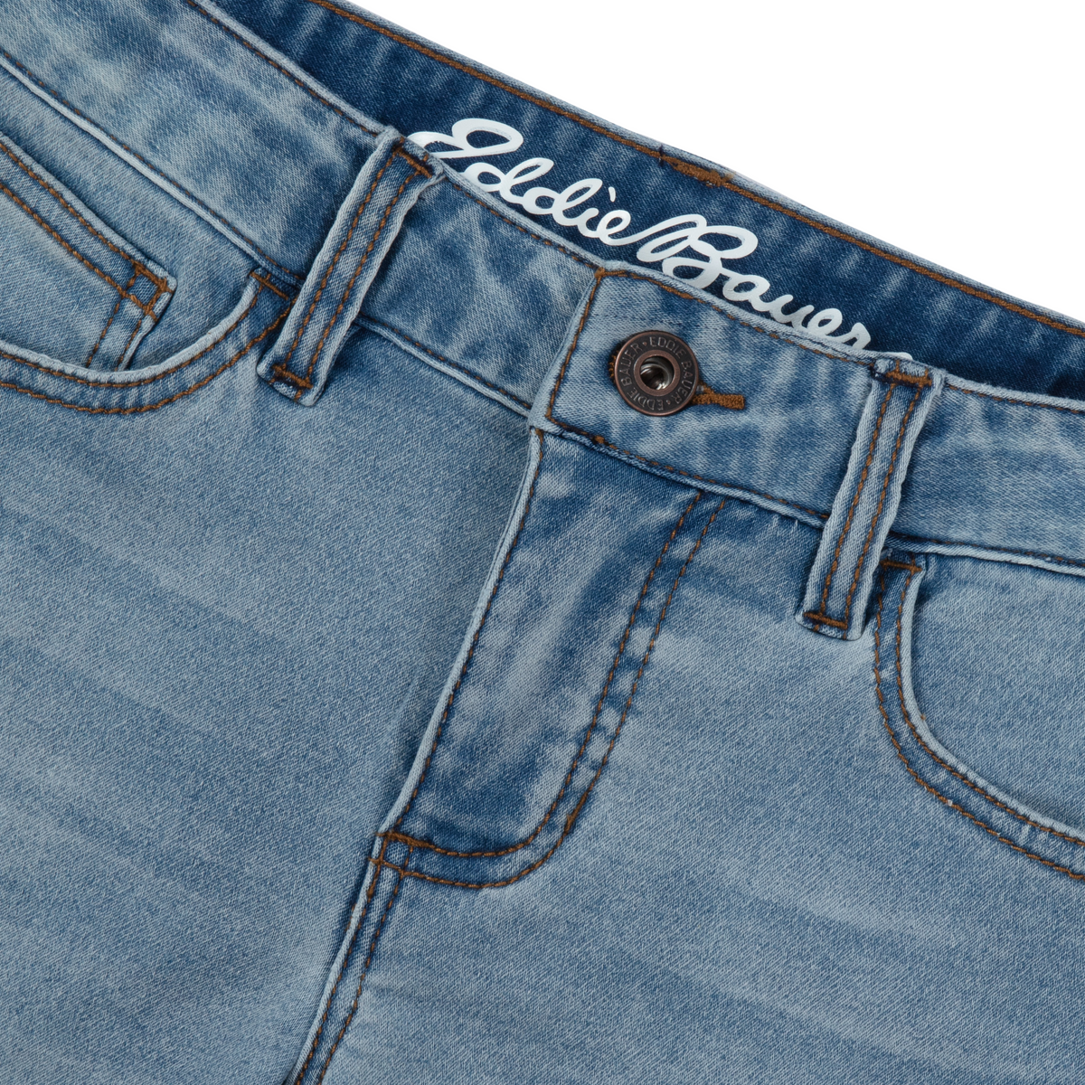 Girls Flex Knit Denim Shorts
