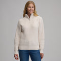 Women's Solid Mock-Neck Sweater