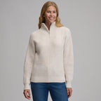 Women's Solid Mock-Neck Sweater