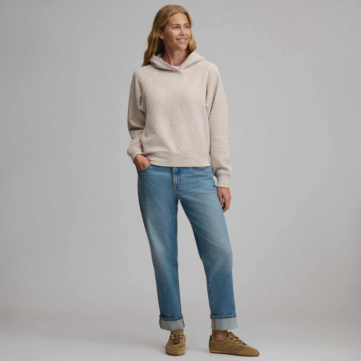 Women's Quilted Hoody