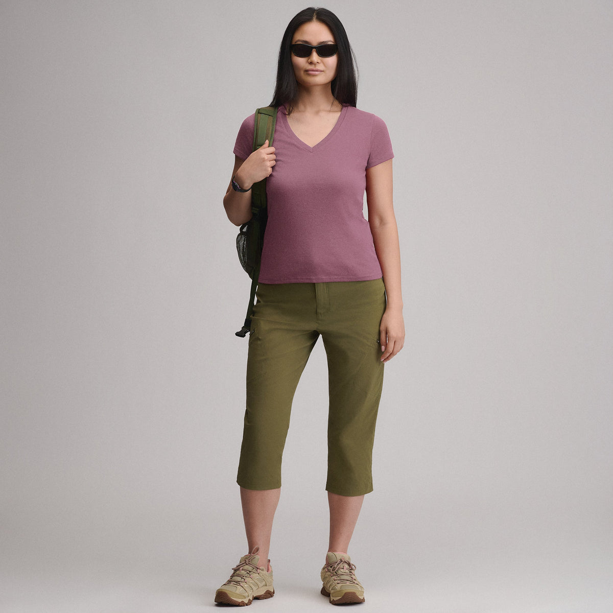 Women's Everyday Short-Sleeve V-Neck T-Shirt