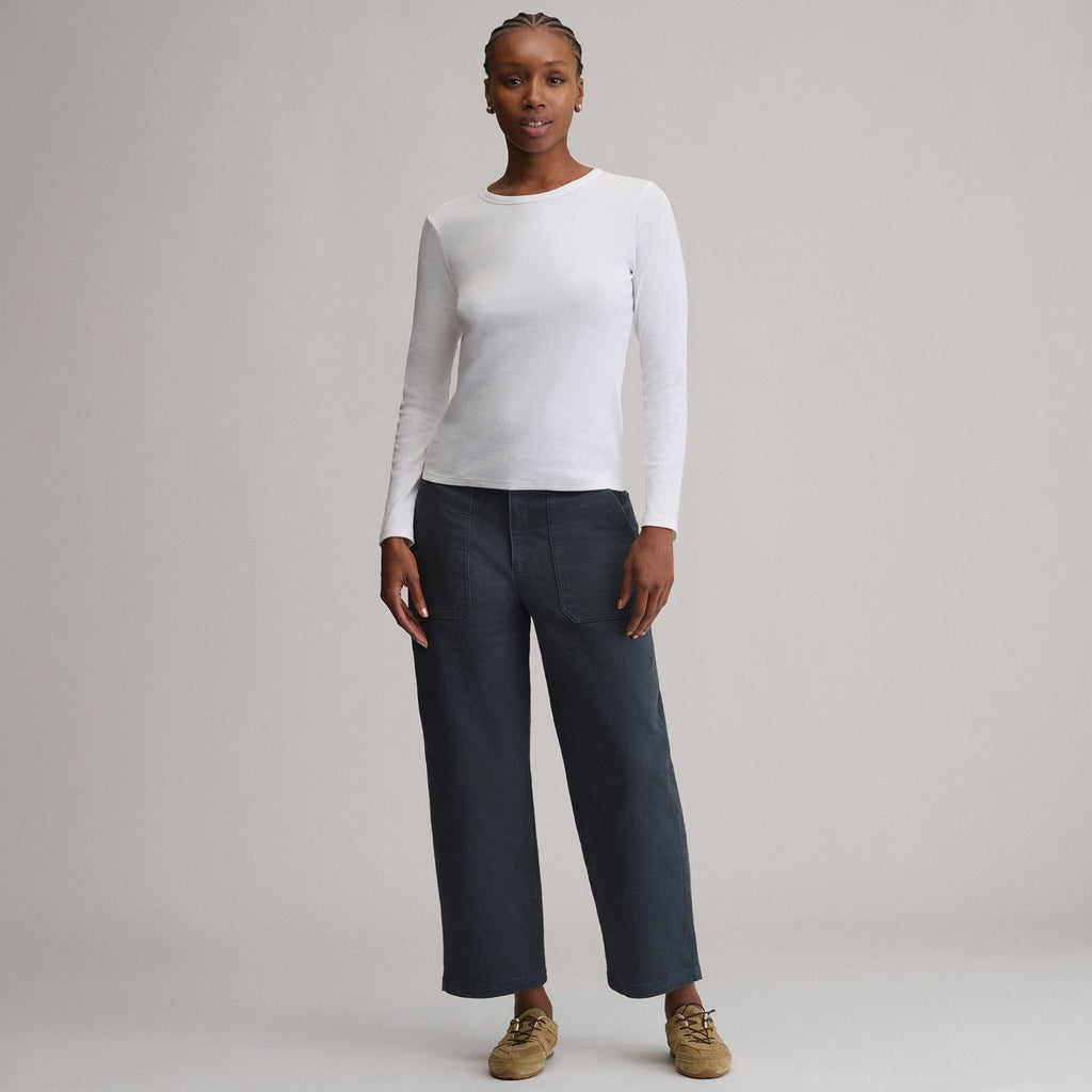Women's Softline Rib Long-Sleeve Crew