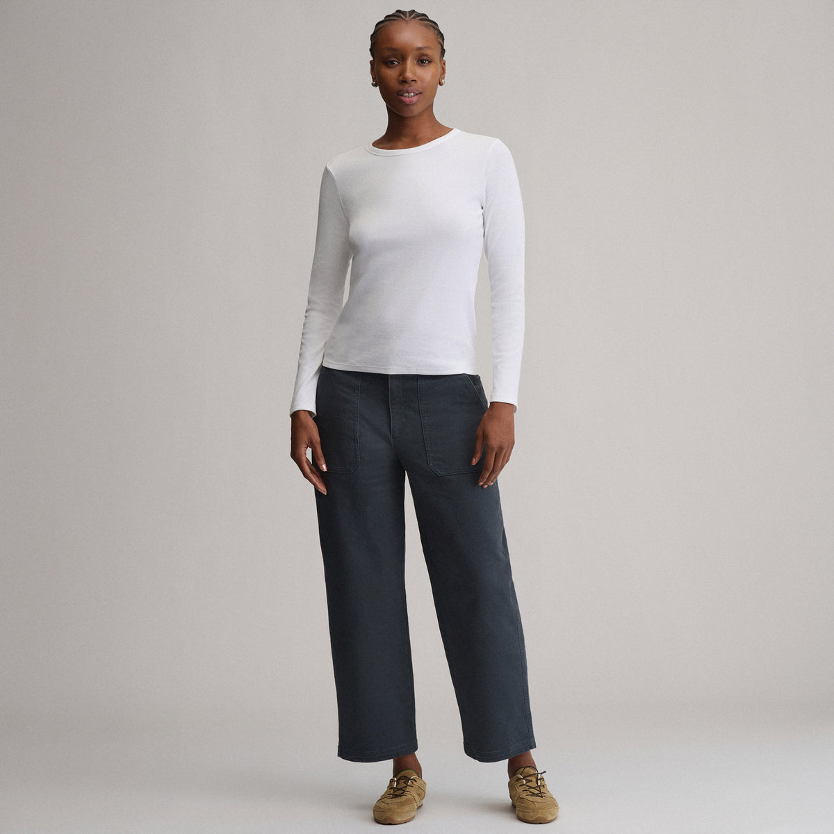 Women's Softline Rib Long-Sleeve Crew