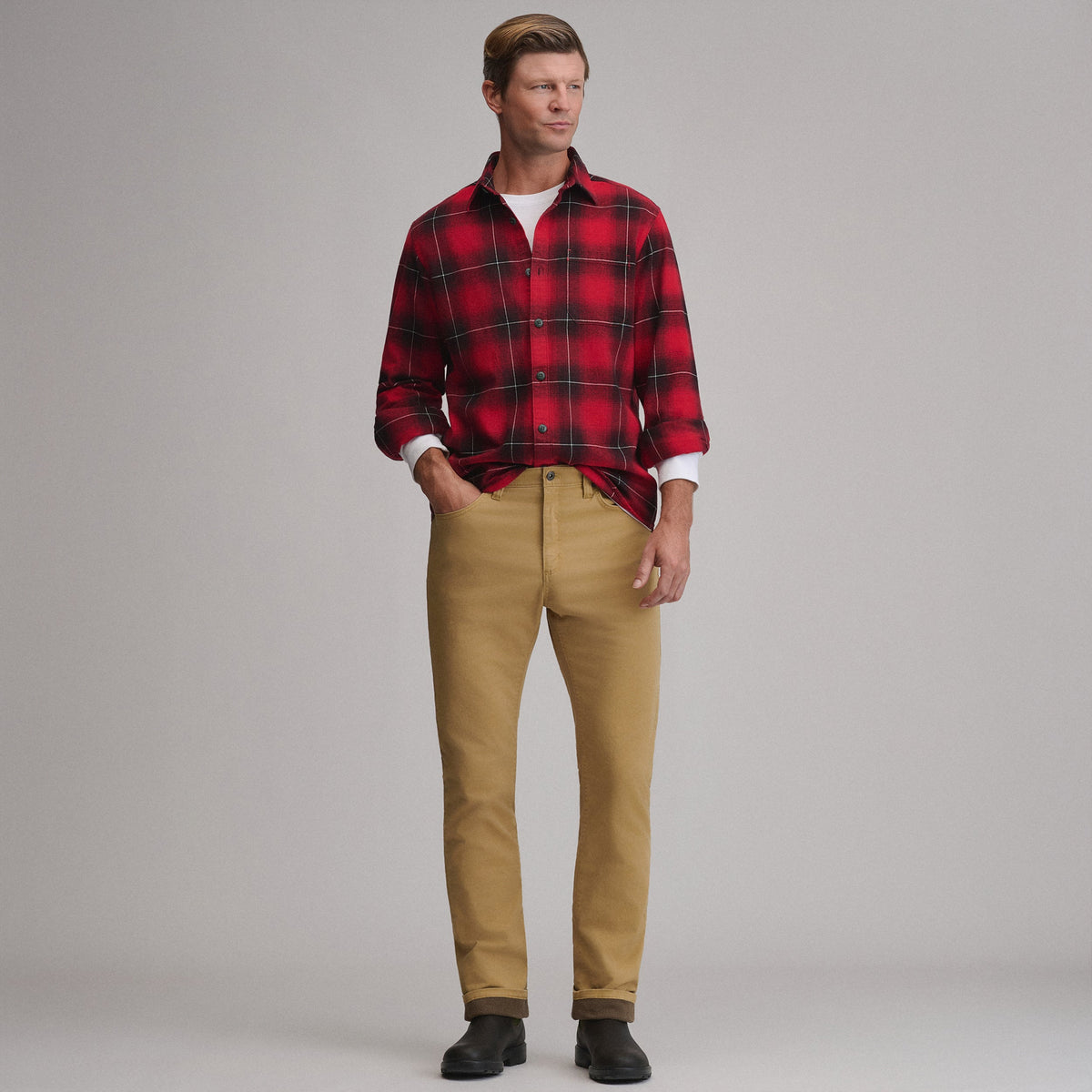 Men's Lined Legend Wash Twill 5-Pocket Pants