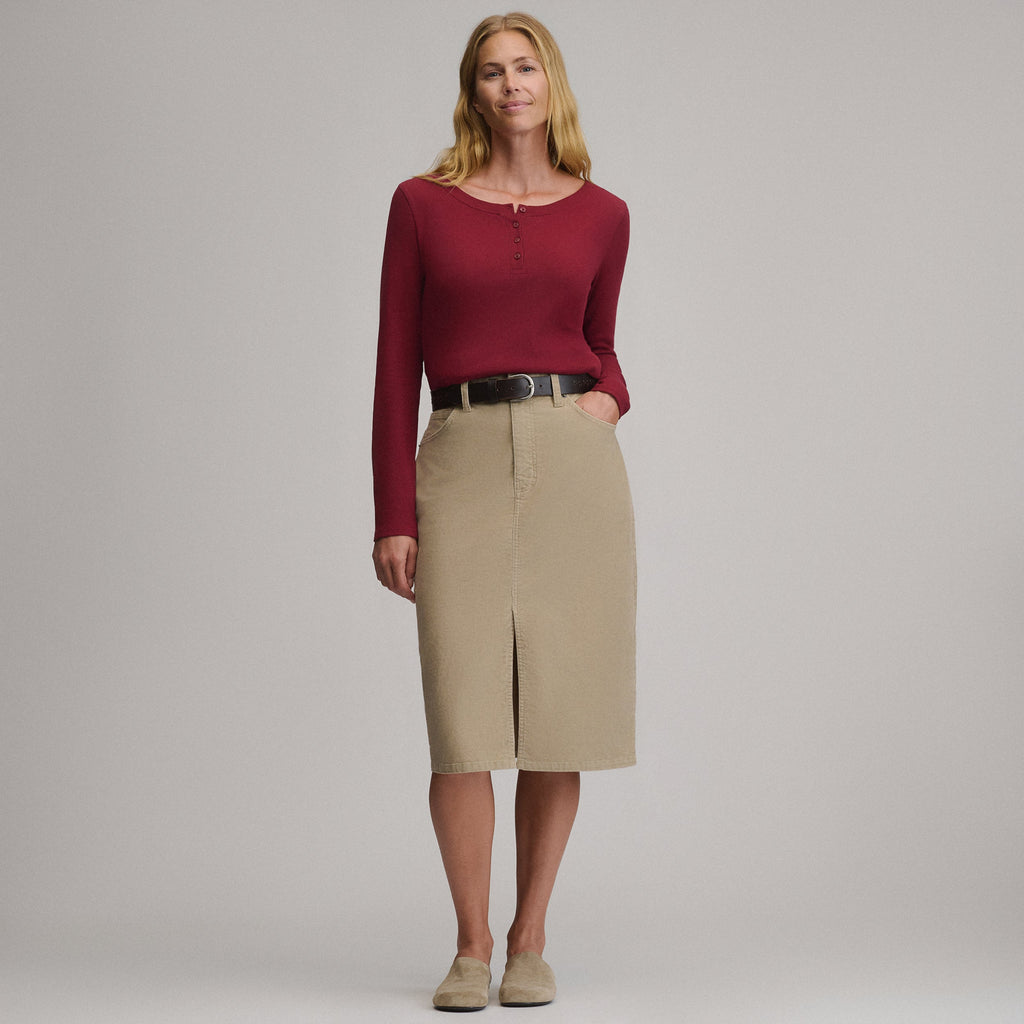 Women's Corduroy Skirt