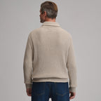 Men's Holiday Festive Shawl-Neck Sweater