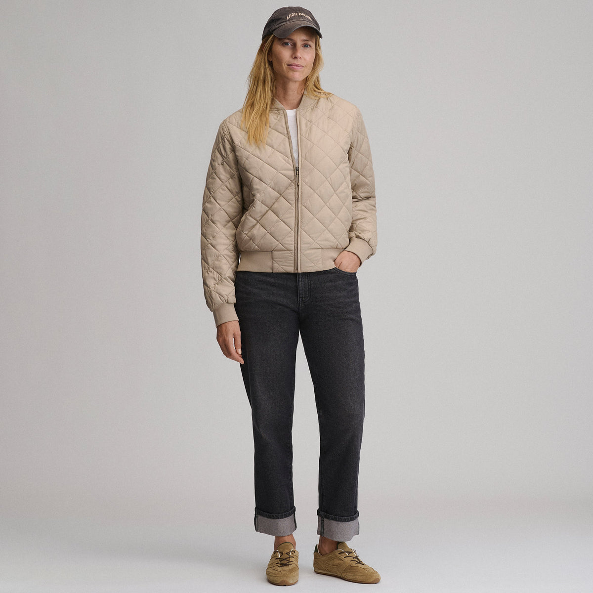 Women's Quilted Bomber
