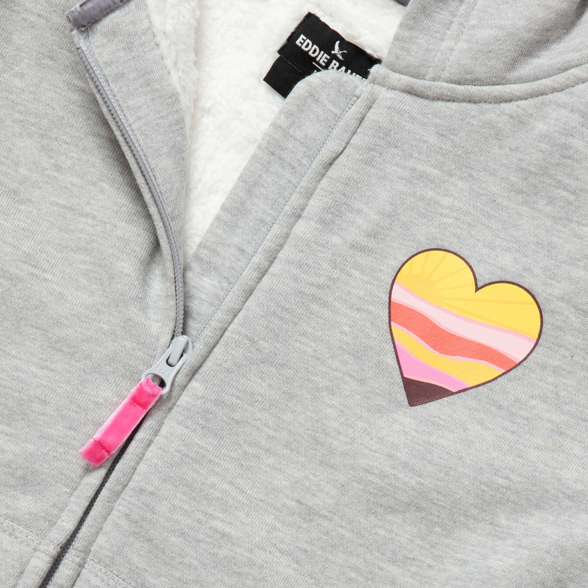 Girls Camp Fleece Faux Shearling-Lined Hoodie