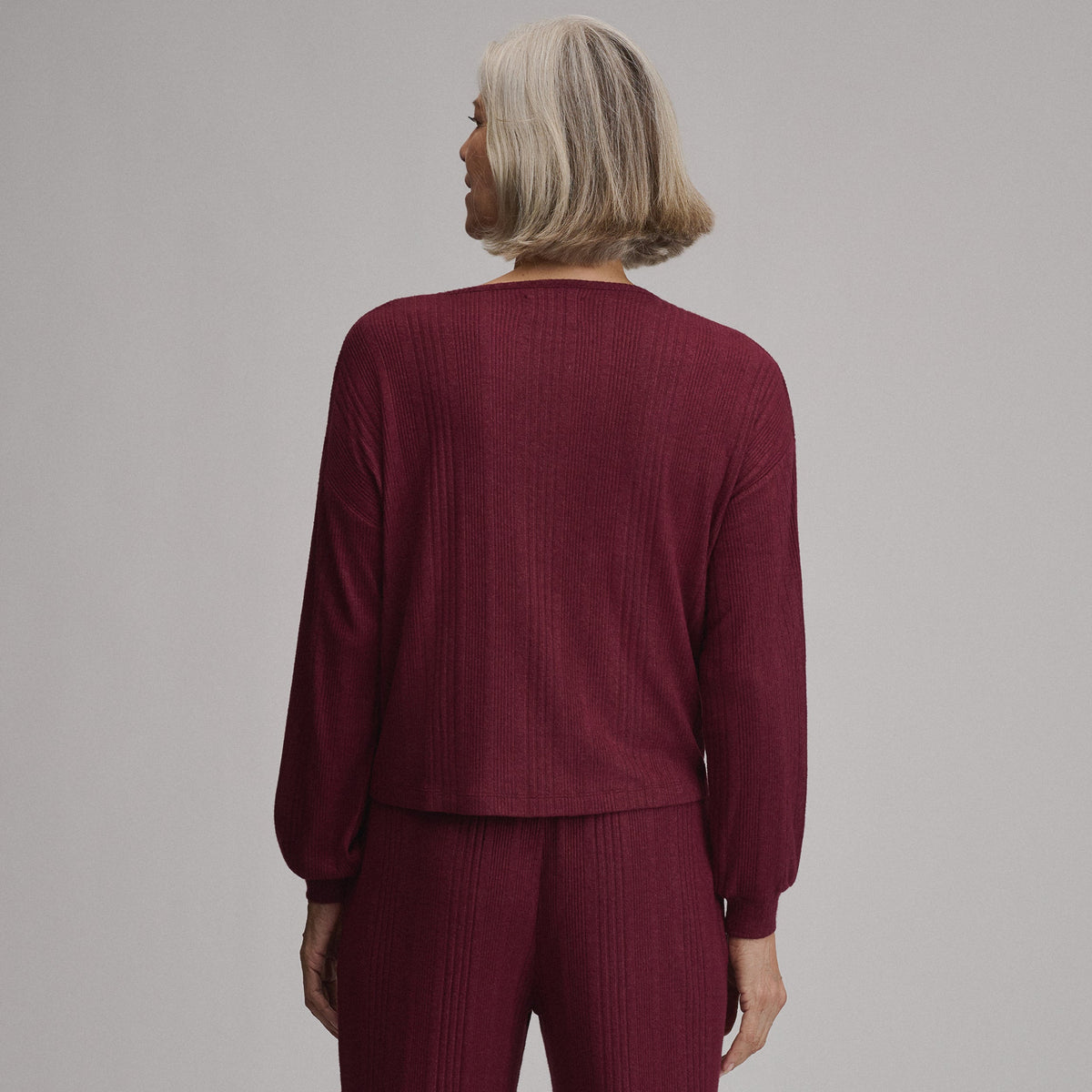 Women's Long-Sleeve Cozy Rib Crew