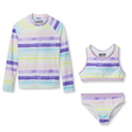 Girls Sea Spray Ls 3-Piece Swim Set