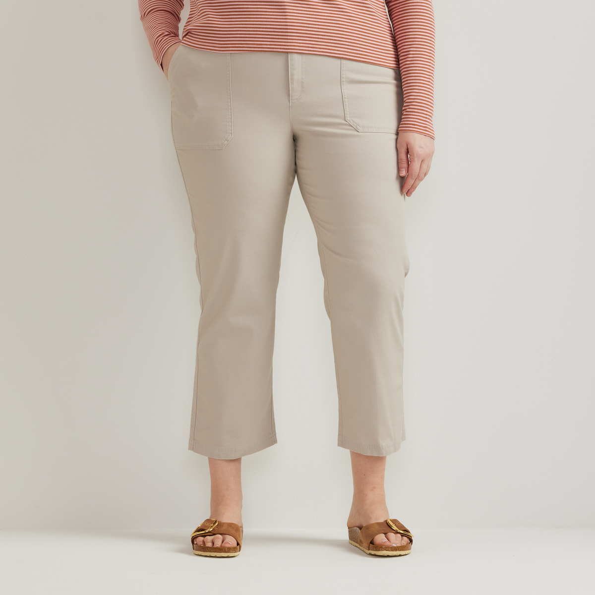 Women's Utility Stretch Canvas Kick Cropped Pants