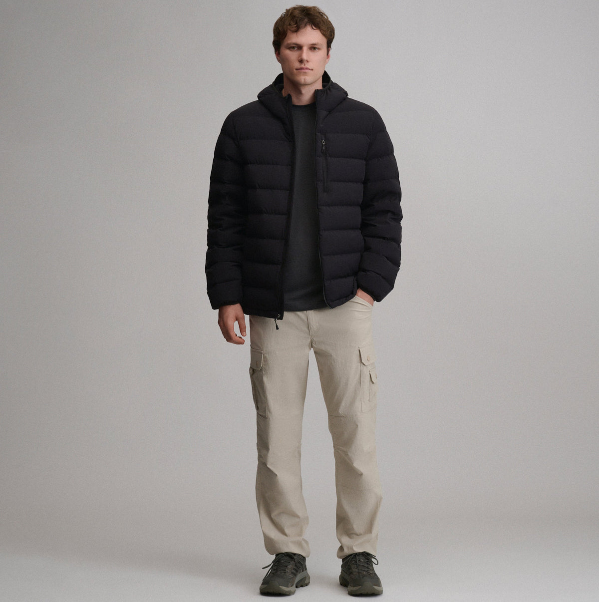 Men's EB Stretch Down Hooded Jacket