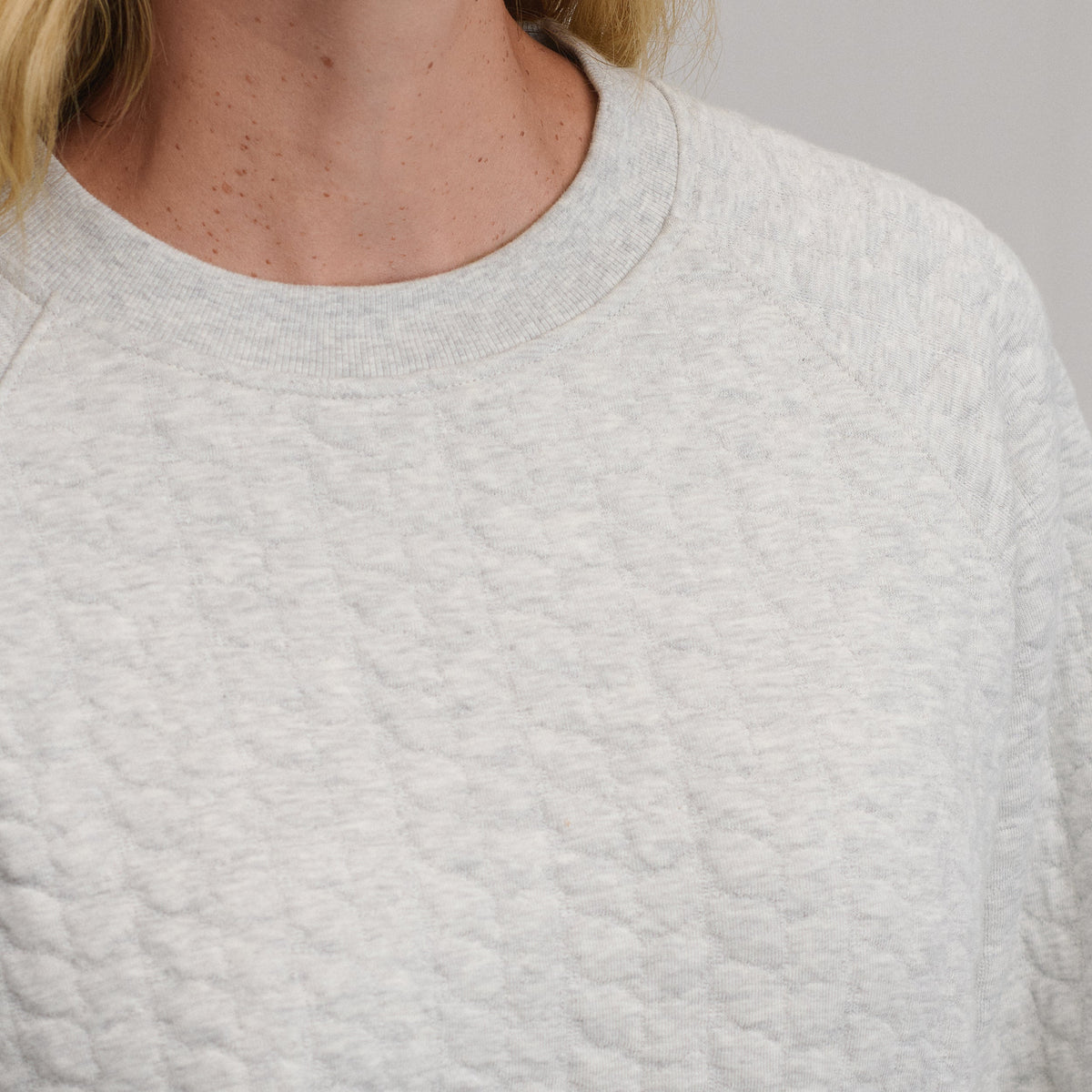 Women's Quilted Crew