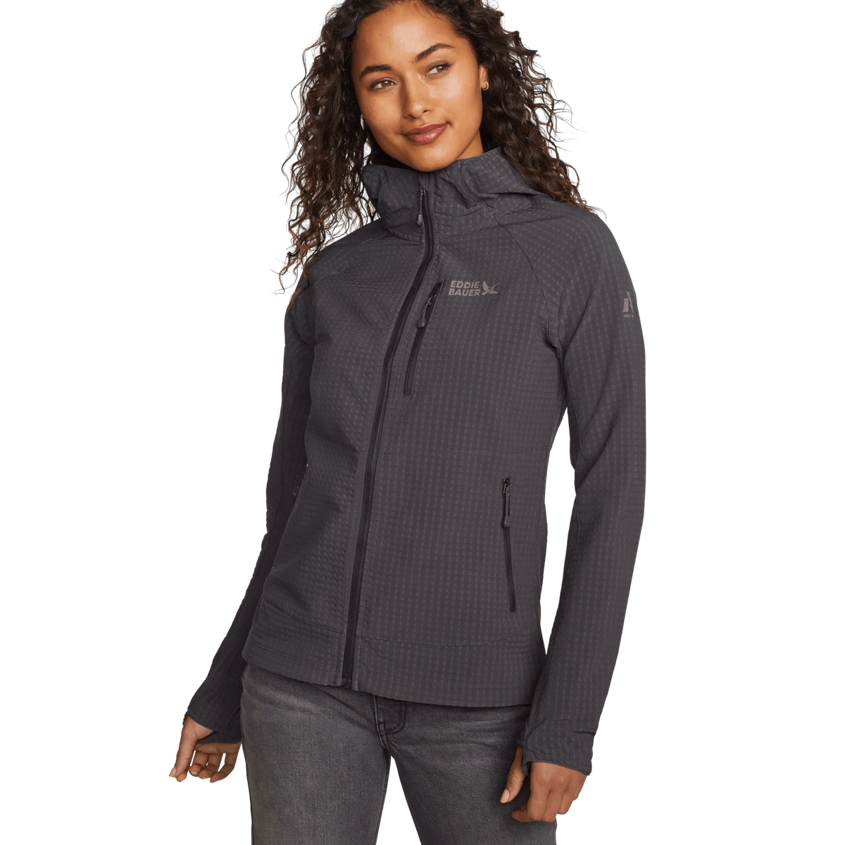 Women's Sandstone Backbone Grid Shell Hoodie