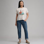 Women's Short-Sleeve Relaxed Boyfriend Graphic T-Shirt - Goose