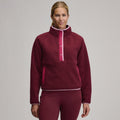 Women's Plush Fleece Snap-Mock Pullover