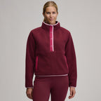 Women's Plush Fleece Snap-Mock Pullover