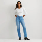 Women's Venture Stretch High-Rise Straight Leg Jeans