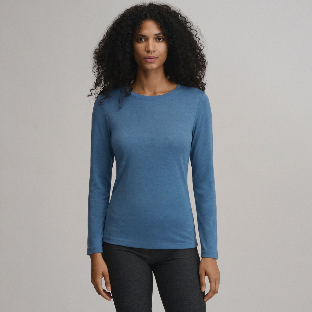Women's Fav Long Sleeve Crew Neck Tee