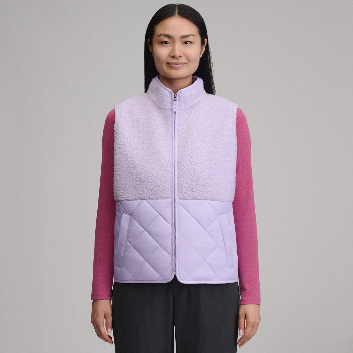 Women's Wander Mixed Media Fleece Vest