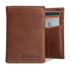 EB Signature Logo Leather Trifold Wallet