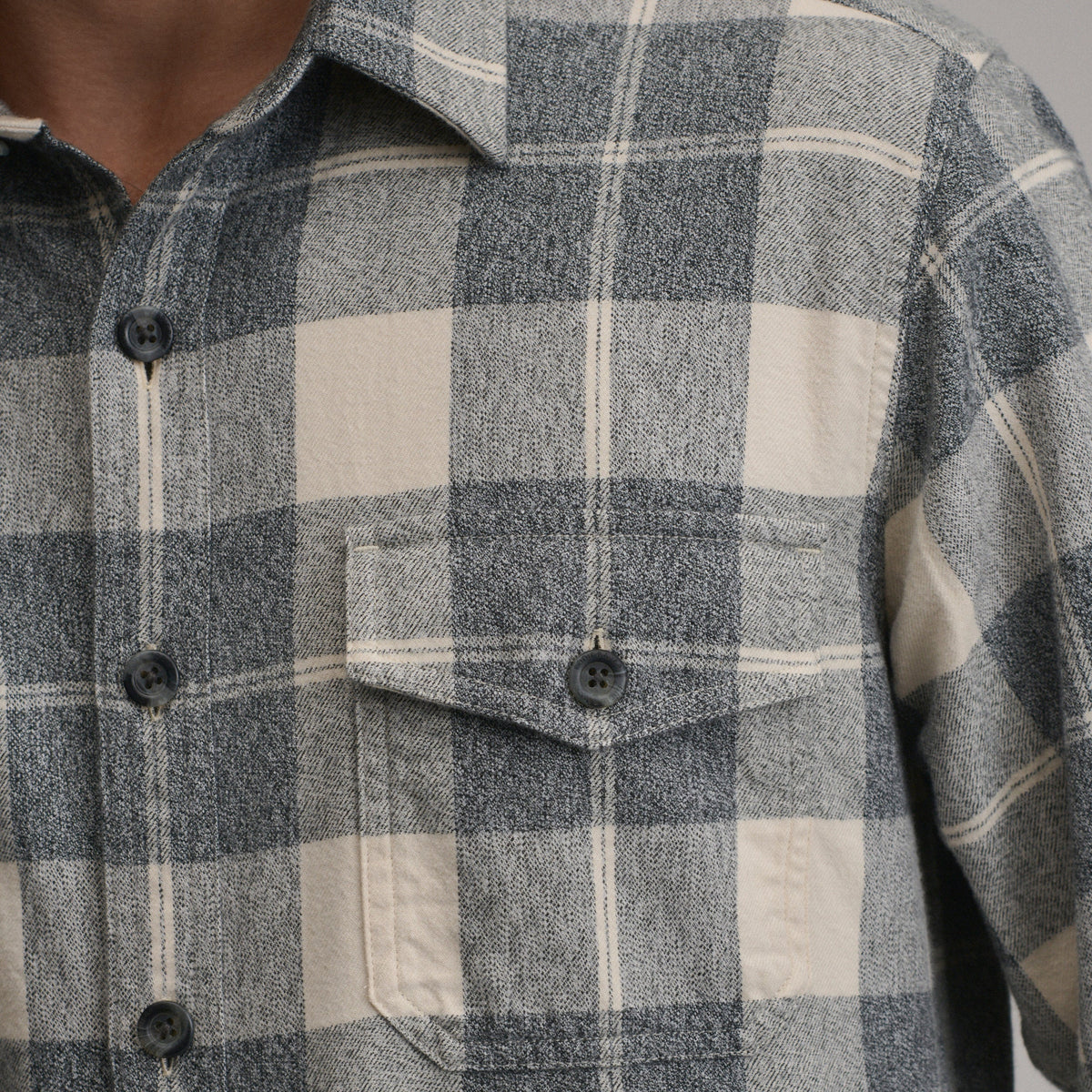 Men's Long-Sleeve Eddie's Cabin Shirt - Jaspe Flannel
