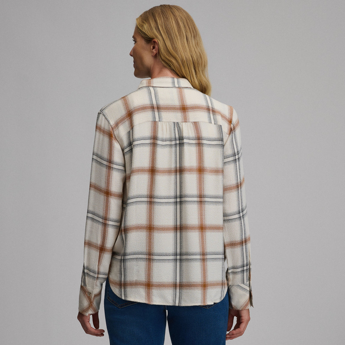 Women's Long-Sleeve Softened Button-Down Shirt