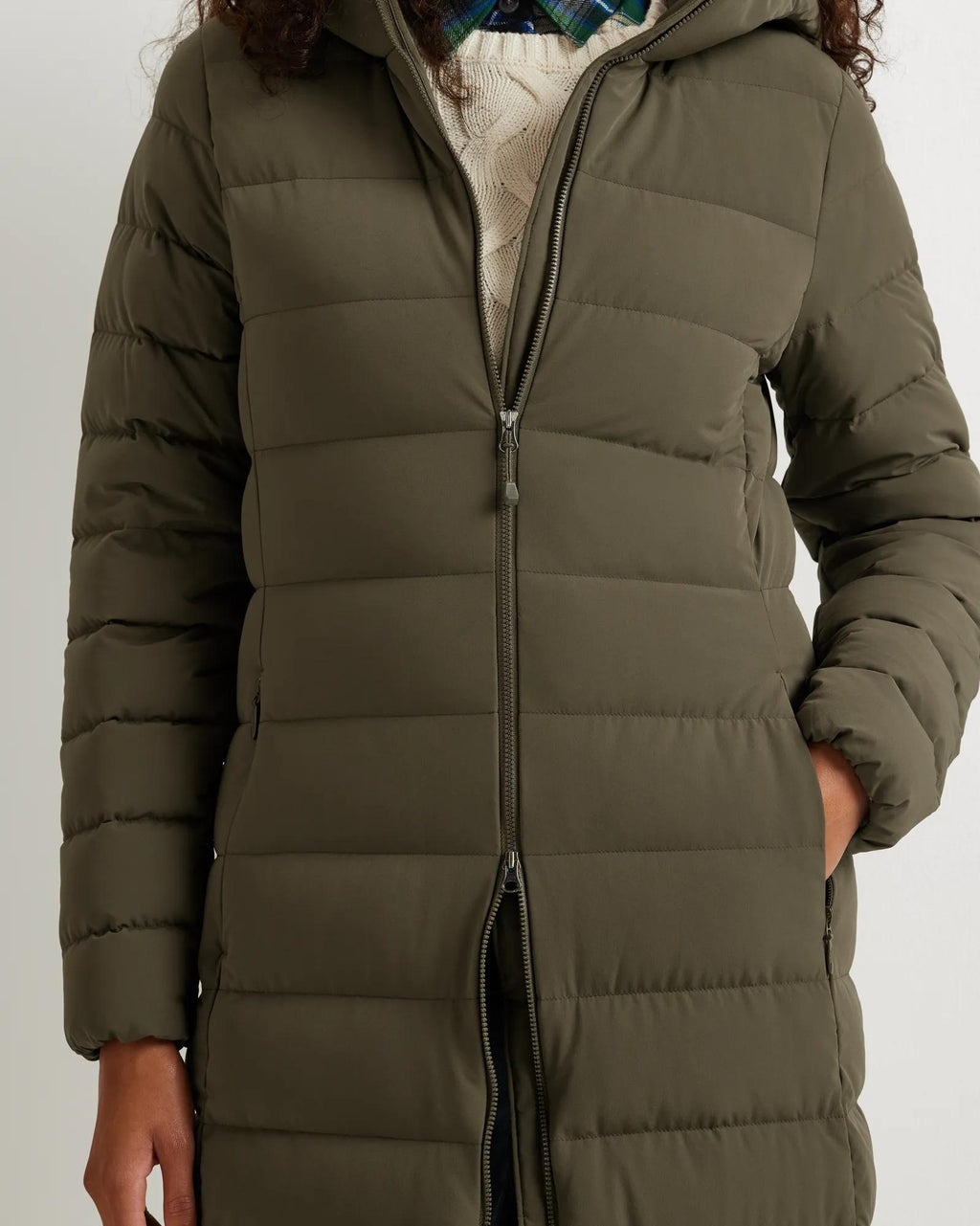 Women's EB Stretch Down Hooded Duffle Coat