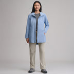 Women's Cloud Cap Waterproof Stretch Hooded Rain Parka