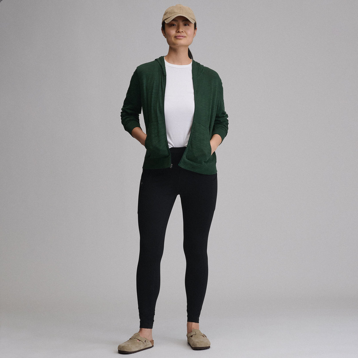 Women's Waverly Cotton Slub Full-Zip Sweatshirt