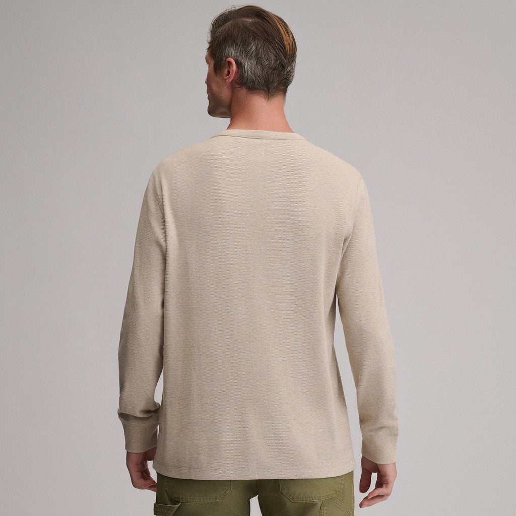 Men's Birds Eye Long-Sleeve Thermal Henley